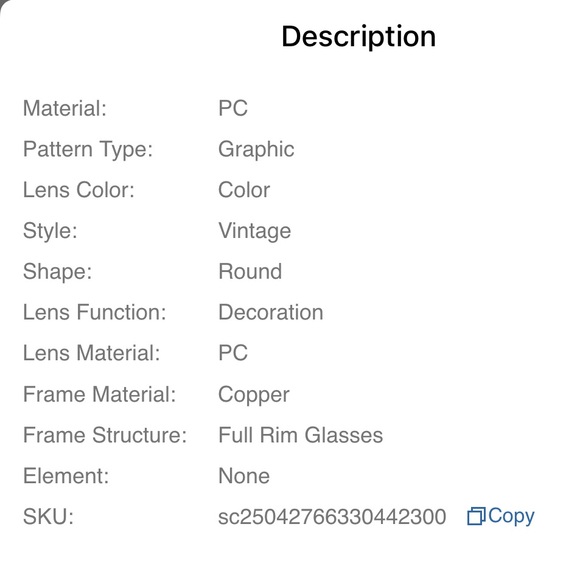 3pcs Classic Metal Geometric Frame Sunglasses - Picture 5 of 5